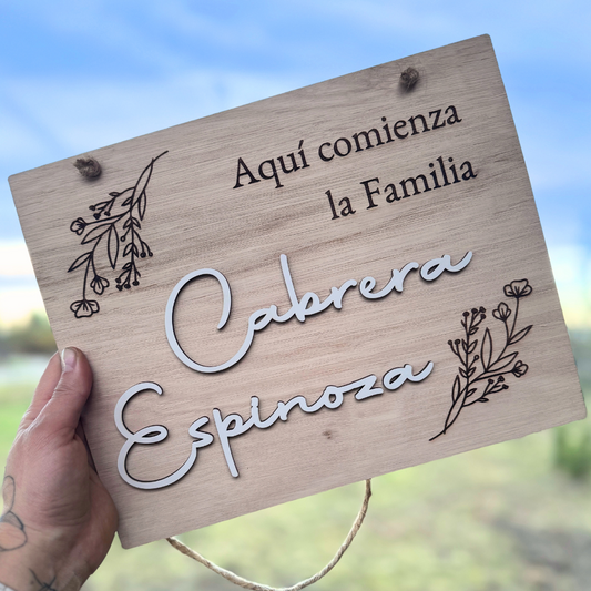 Letrero Relieve Personalizado