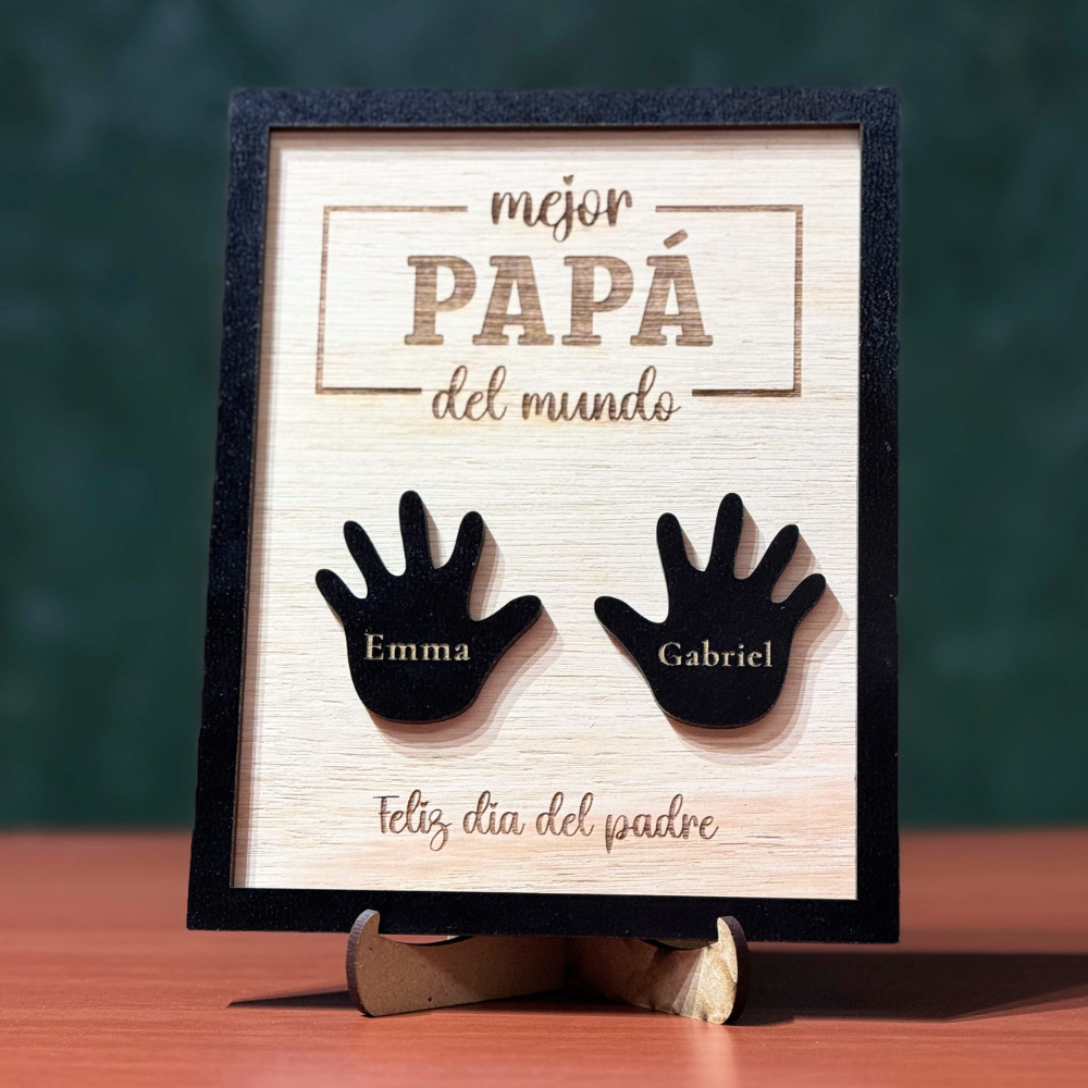Decoración Mejor Papá Manitos