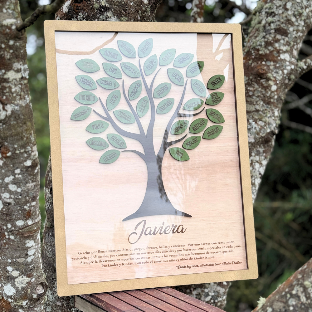 Cuadro con Árbol + dedicatoria