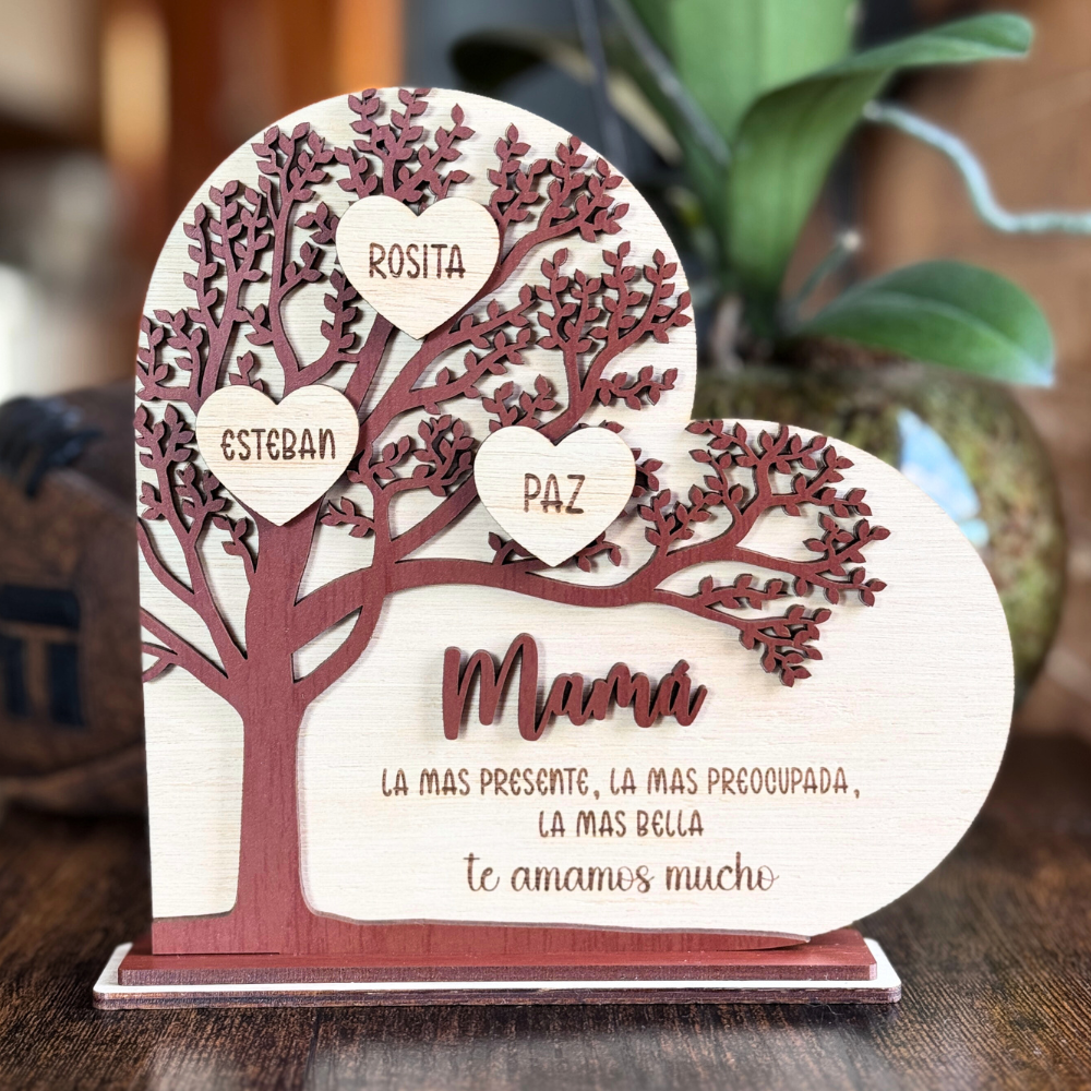 Decoración Árbol Corazones