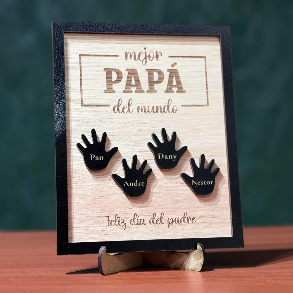 Decoración Mejor Papá Manitos