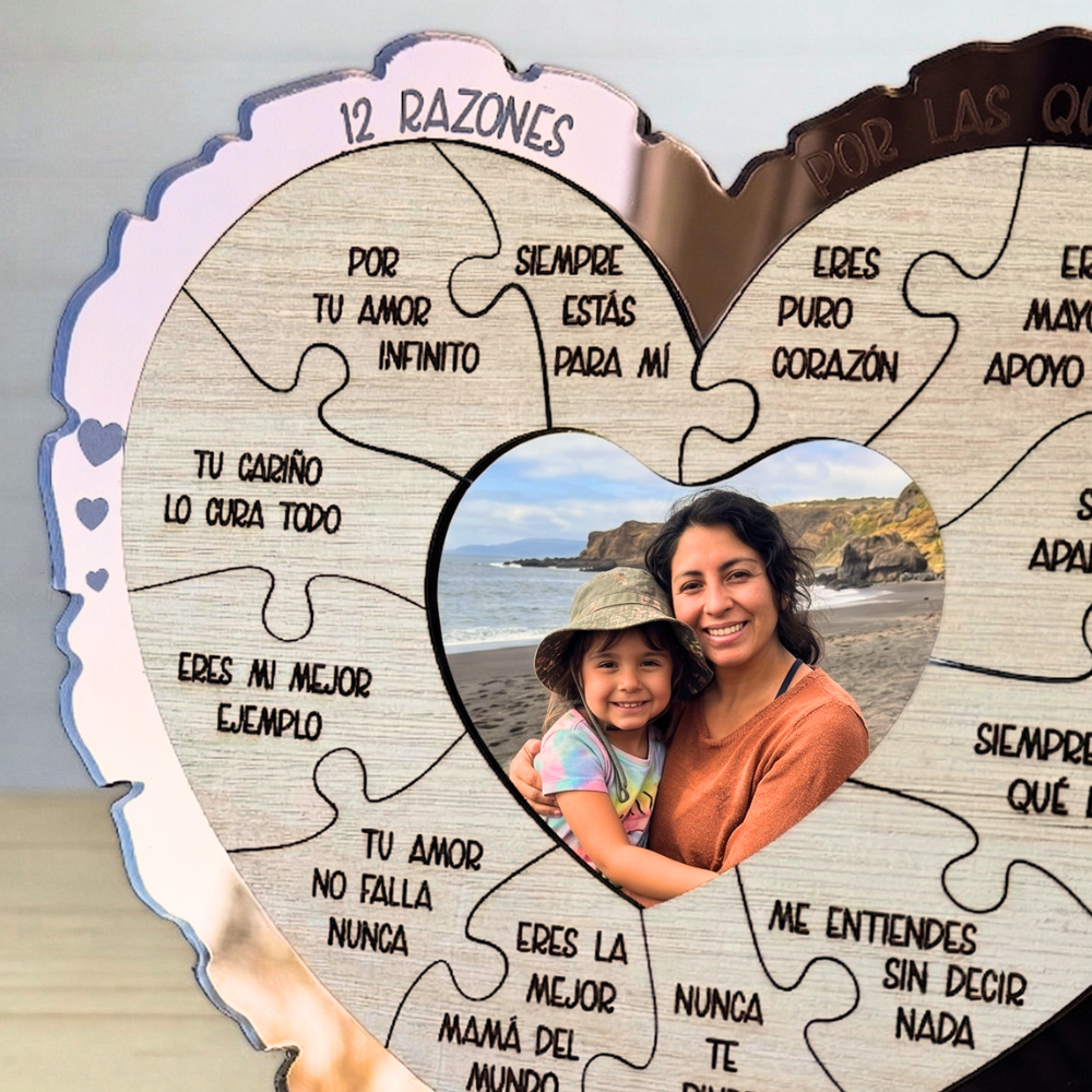 Cuadrito Dedicatoria 12 Razones Corazón