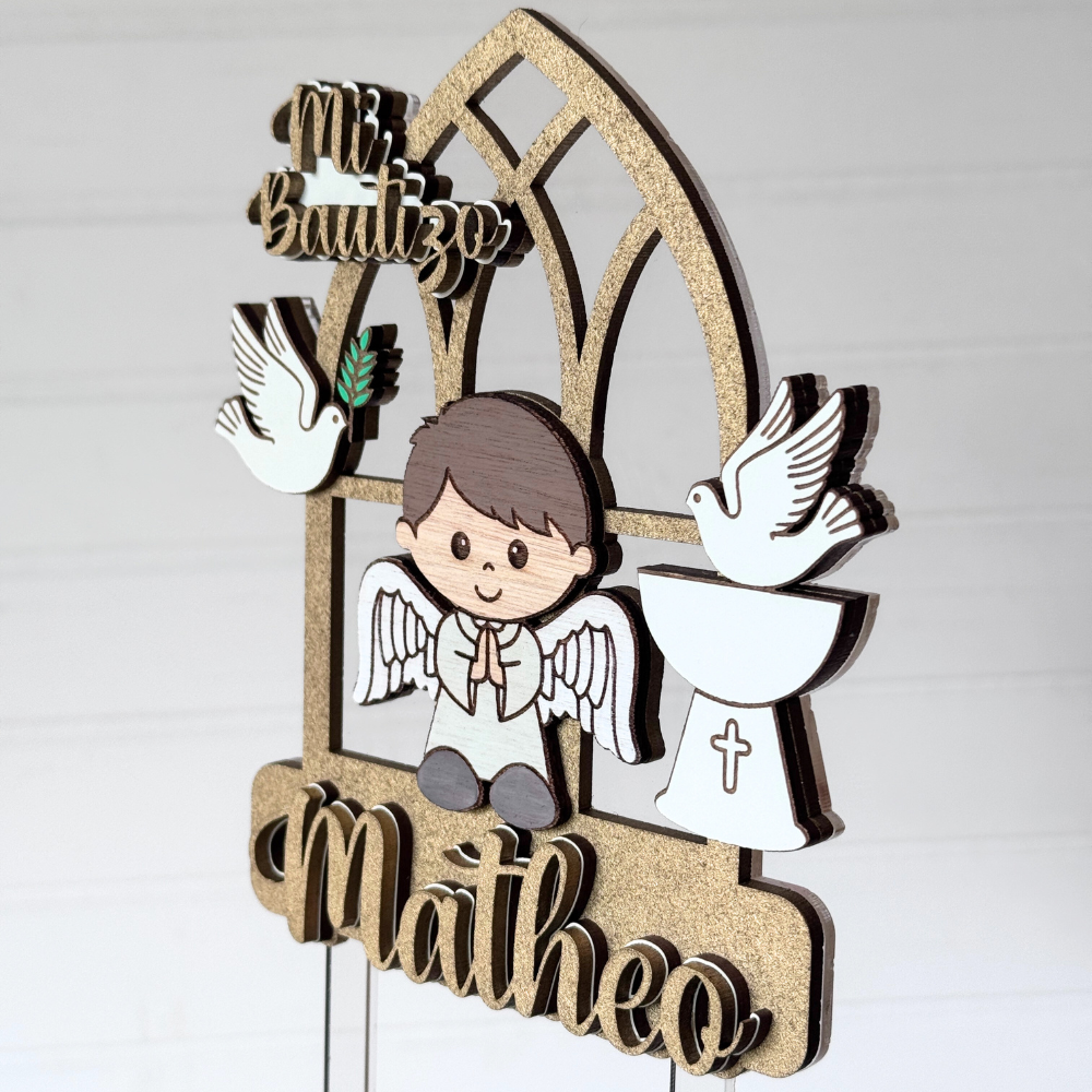 Topper Torta Bautizo