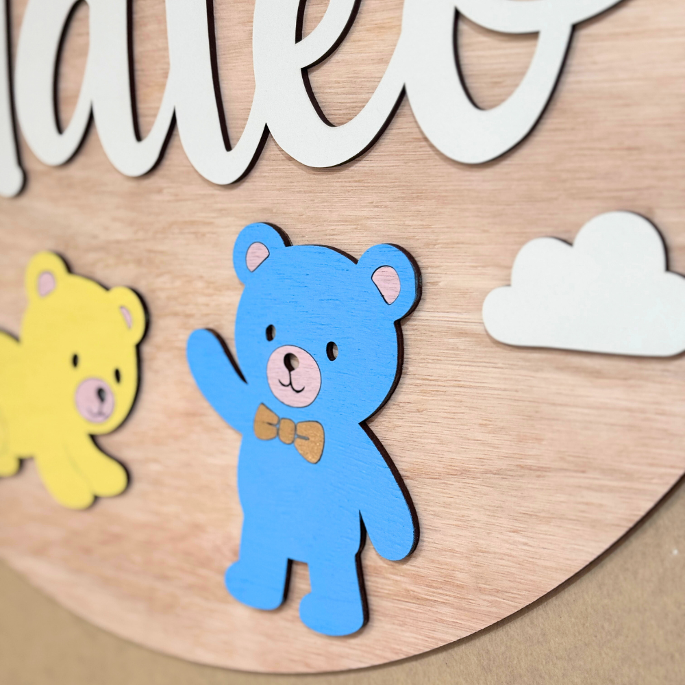 Cartel Nombre Ositos