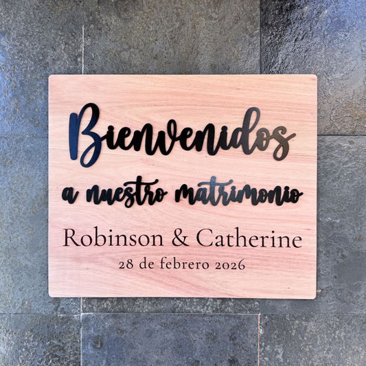 Letrero Bienvenida