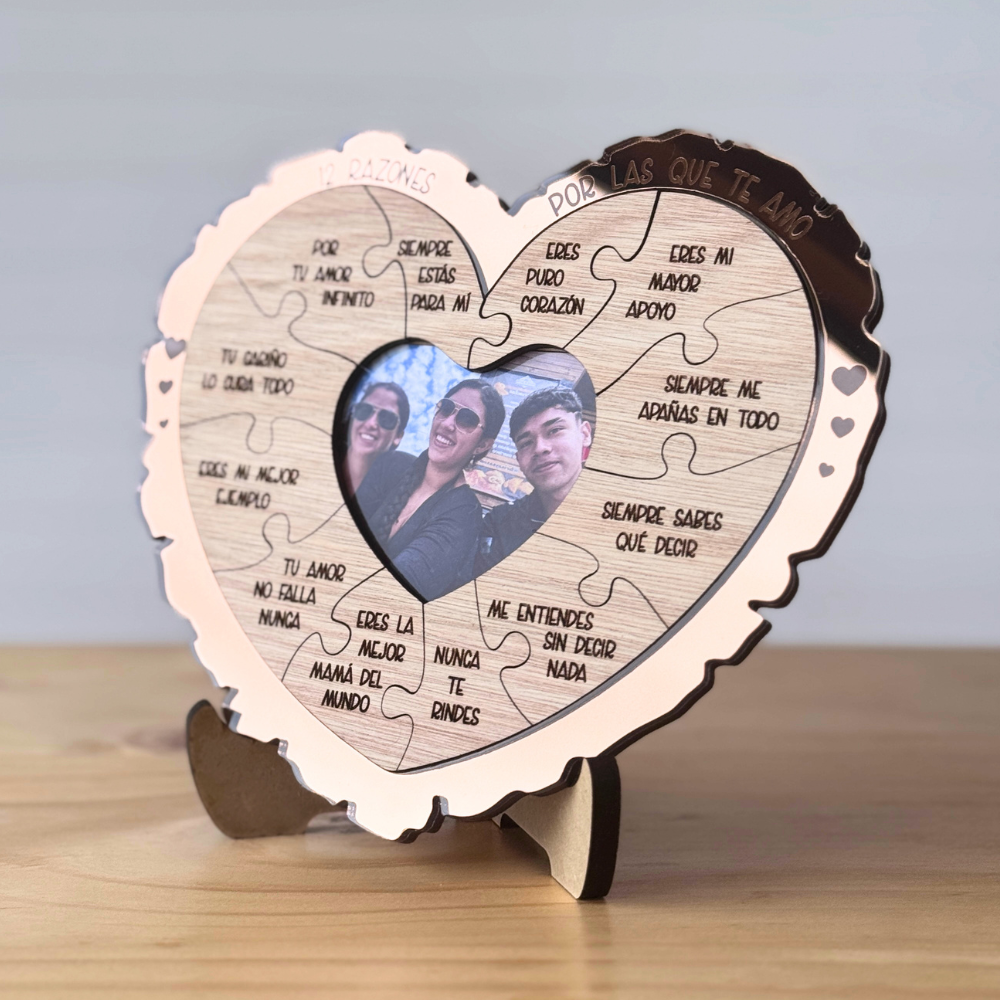 Cuadrito Dedicatoria 12 Razones Corazón