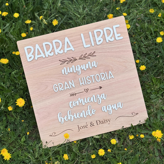 Letrero Relieve Personalizado