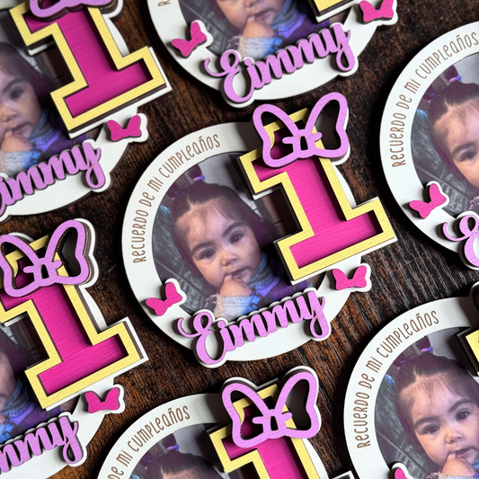 Recuerdos Minnie con foto 6x6